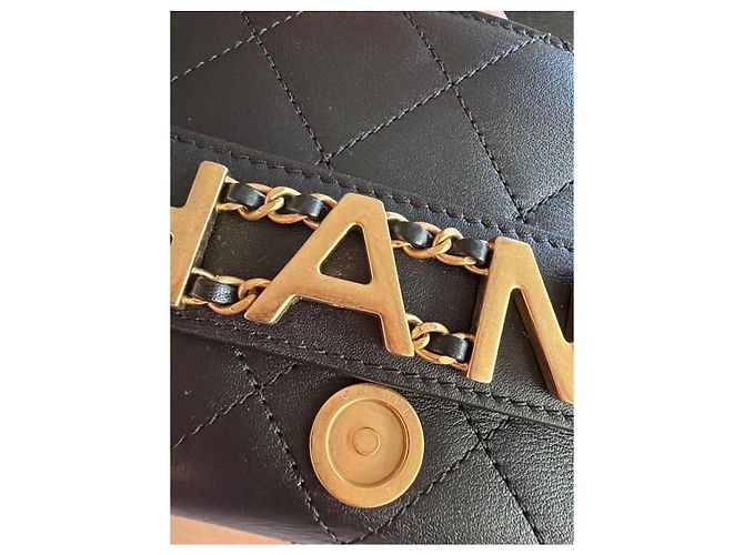 Bolso Chanel Matelassé de cuero negro - vista 11