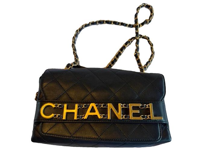 Bolso Chanel Matelassé de cuero negro - vista 2