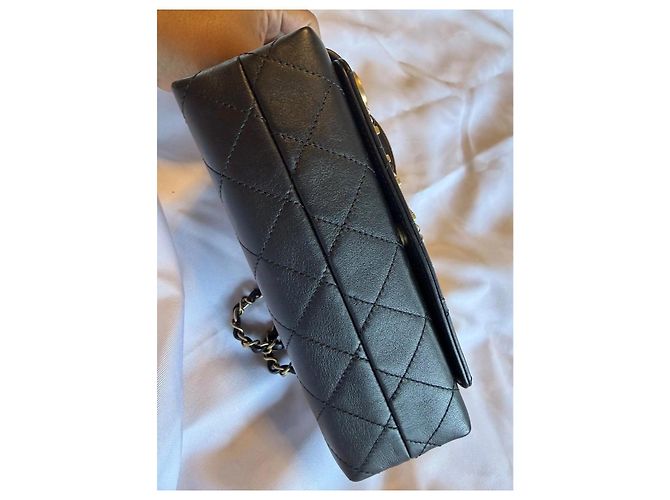 Bolso Chanel Matelassé de cuero negro - vista 5