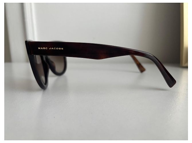Gafas de sol Marc Jacobs de acetato marrón oscuro Castaño - vista 3