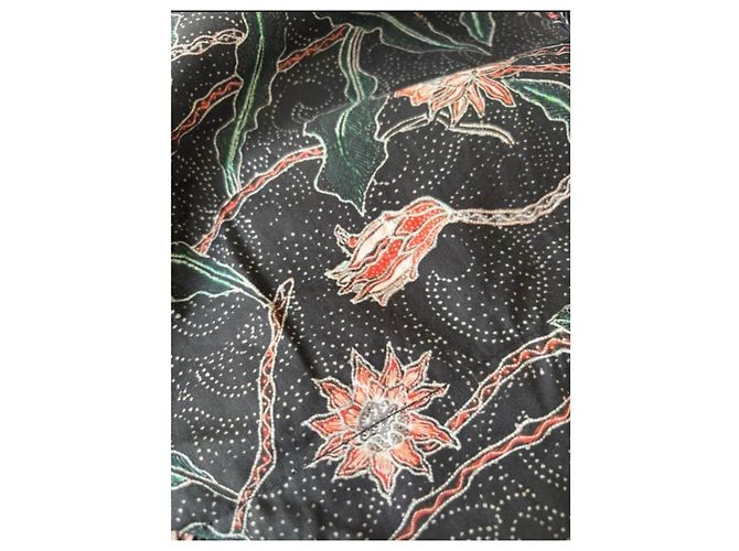 Falda envolvente Isabel Marant estampado floral Rosa Blanco Roja Gris antracita Verde oscuro - vista 6