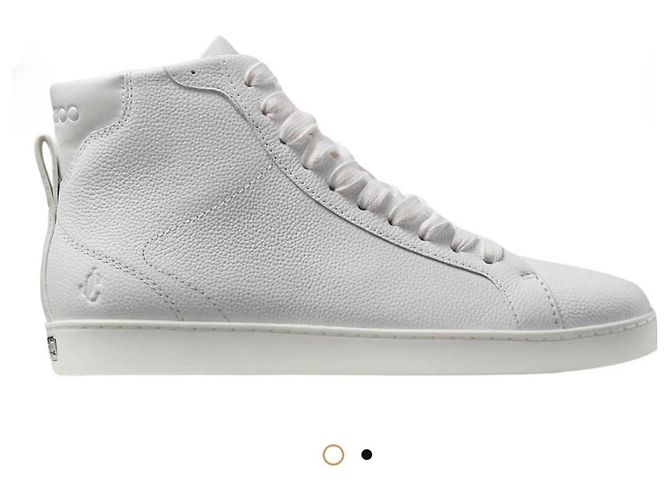 Jimmy Choo Maieko Sneakers alte in pelle bianca Bianco - vista 13