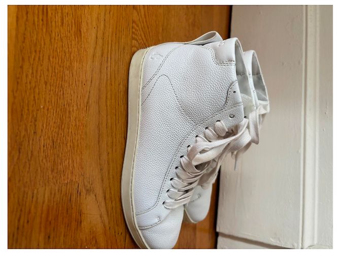Jimmy Choo Maieko Sneakers alte in pelle bianca Bianco - vista 4