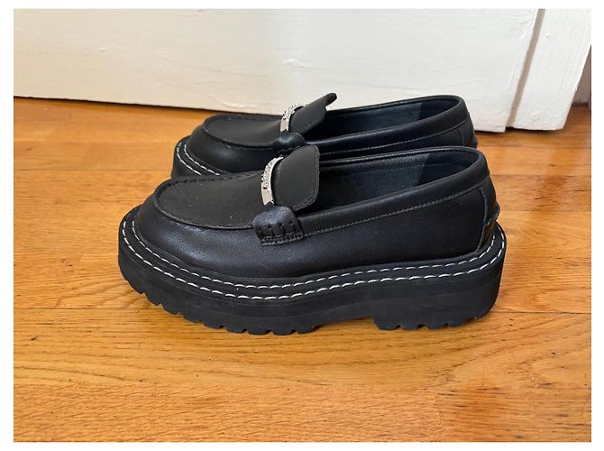 Mocassini Karl Lagerfeld in pelle nera con suola chunky Nero - vista 2