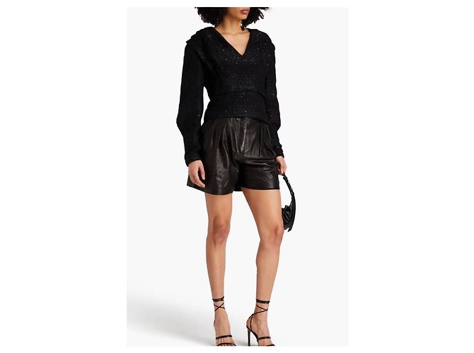 Top IRO Paris Hateya Nero con Paillettes - vista 3