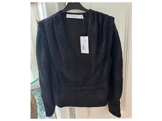 Top IRO Paris Hateya Nero con Paillettes - vista 6