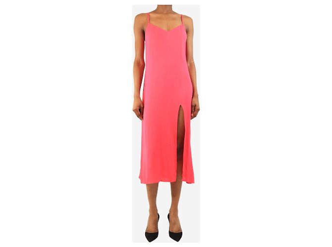 Reformation Pink Crimini Midikleid - Größe UK 6 - Ansicht 3