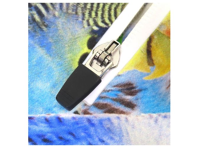 Top a maniche lunghe con mezza zip e stampa pappagallo Anagram di Loewe Multicolore Giallo - vista 6