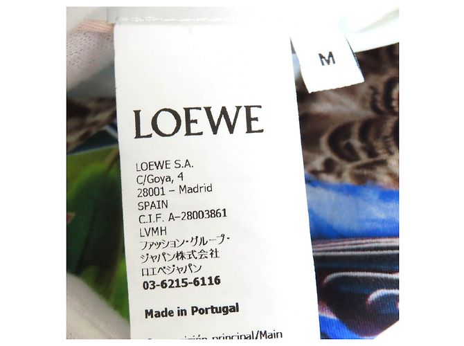 Top a maniche lunghe con mezza zip e stampa pappagallo Anagram di Loewe Multicolore Giallo - vista 8