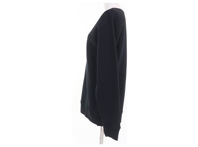 Autre Marque PATOU Sweatshirt aus Baumwolle mit Logo auf dem Rücken Schwarz - Ansicht 2
