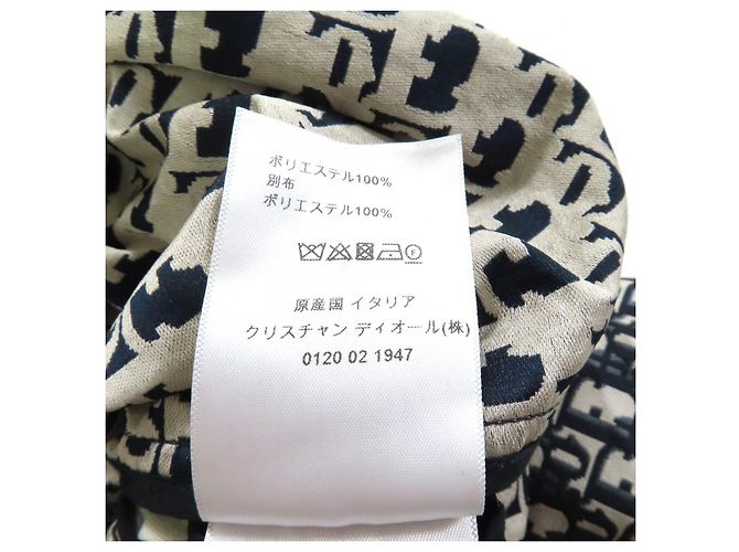 Christian Dior Kleid aus Polyester Blau Marineblau - Ansicht 11