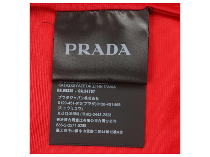 Prada Langarmhemd aus Polyamid Rot - Ansicht 6
