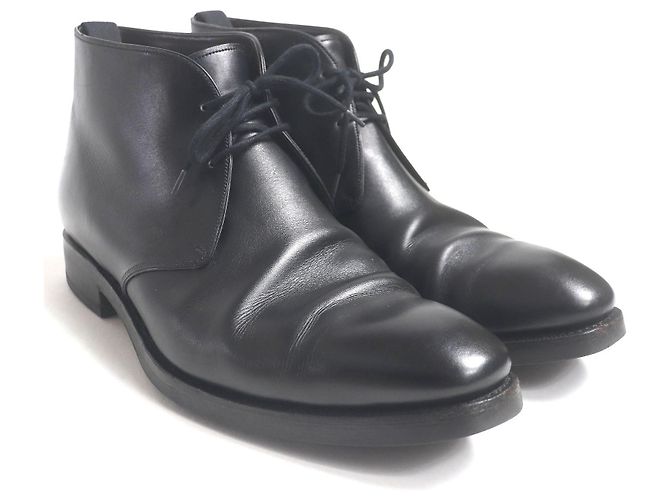 Autre Marque Carmina Leder Chukka Boots Schwarz - Ansicht 3