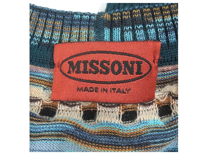 Autre Marque Missoni Wollstrickpullover Blau - Ansicht 4