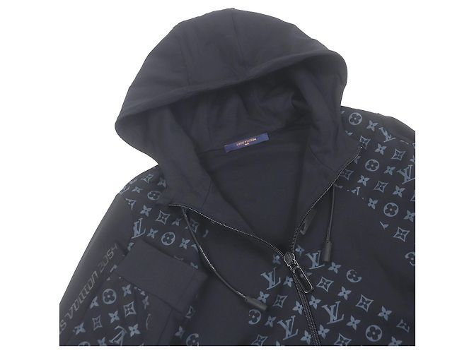 Louis Vuitton LV 2054 Hybrid Zip-Through Monogram Hoodie Schwarz - Ansicht 2