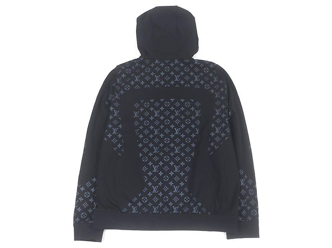 Louis Vuitton LV 2054 Hybrid Zip-Through Monogram Hoodie Schwarz - Ansicht 4