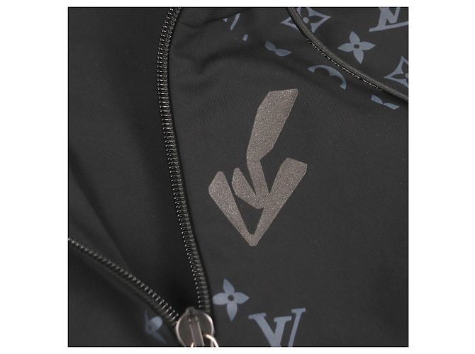 Louis Vuitton LV 2054 Hybrid Zip-Through Monogram Hoodie Schwarz - Ansicht 6