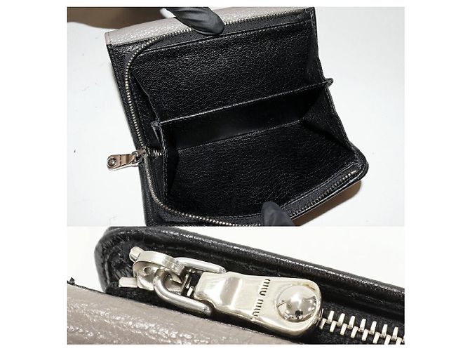 Cartera de piel de cordero Madras Miu Miu Negro - vista 5