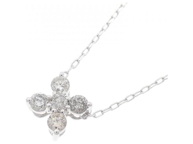Autre Marque Collana in oro bianco e diamanti Au750 Argento - vista 3