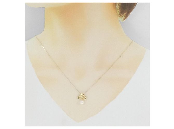 Autre Marque Collana di Perle Akoya Au750 D'oro - vista 6