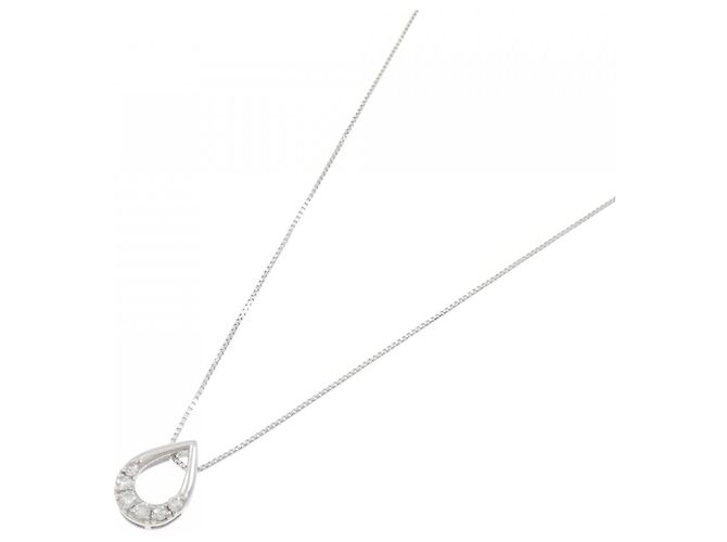 Autre Marque Collana di Diamanti Pt900 Pt850 Argento - vista 2