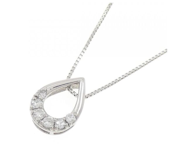 Autre Marque Collana di Diamanti Pt900 Pt850 Argento - vista 3