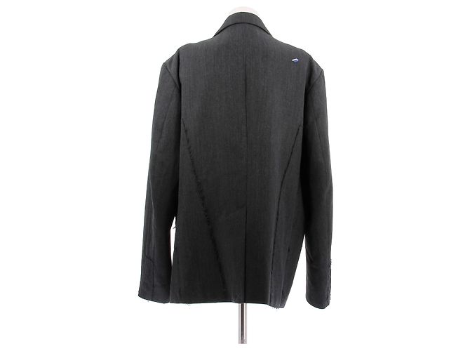 Autre Marque Blazer de lana gris oscuro - vista 2