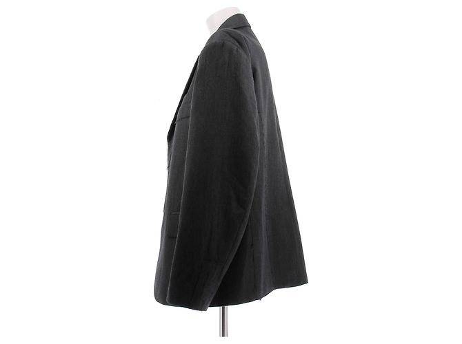 Autre Marque Blazer de lana gris oscuro - vista 4