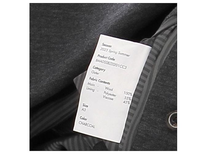 Autre Marque Blazer de lana gris oscuro - vista 6