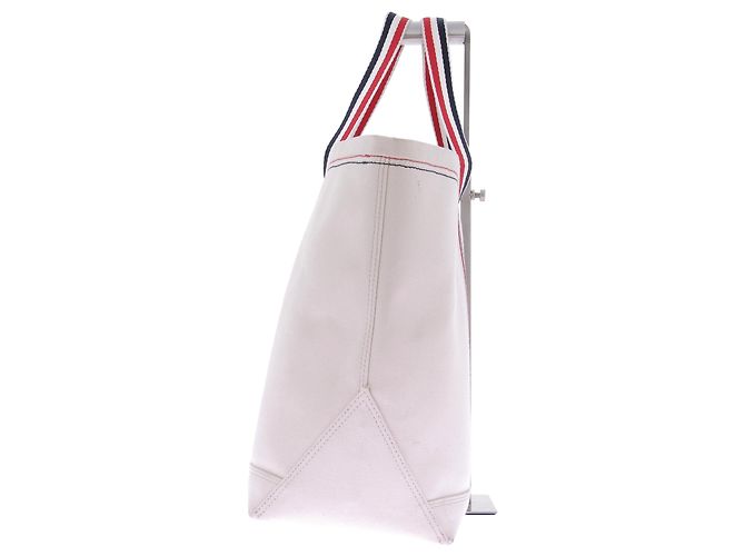 Borsa tote Thom Browne bianca in tela Bianco - vista 4