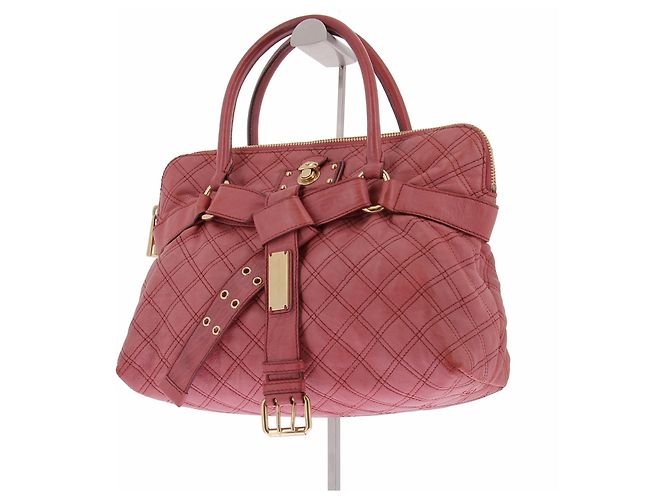 Borsa a mano in pelle rossa Marc Jacobs Rosso - vista 5