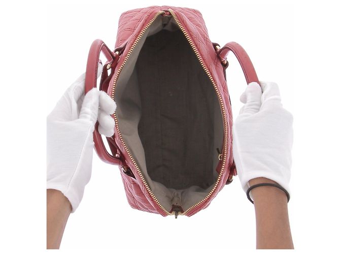 Borsa a mano in pelle rossa Marc Jacobs Rosso - vista 6