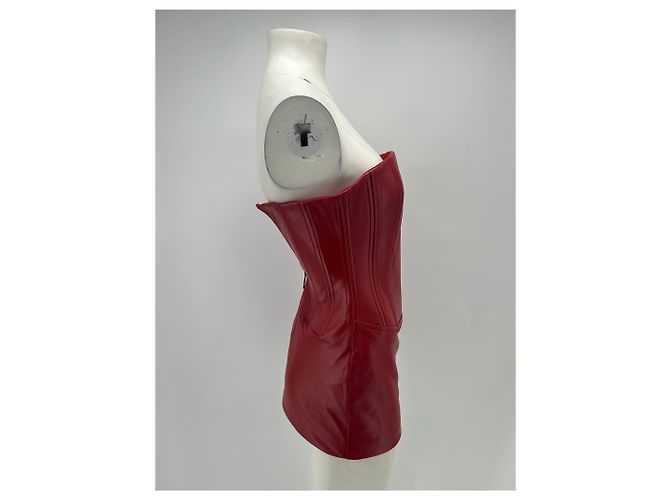 Autre Marque Vestido bustier burdeos - vista 3