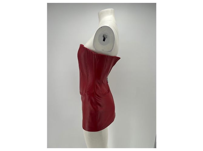 Autre Marque Vestido bustier burdeos - vista 4