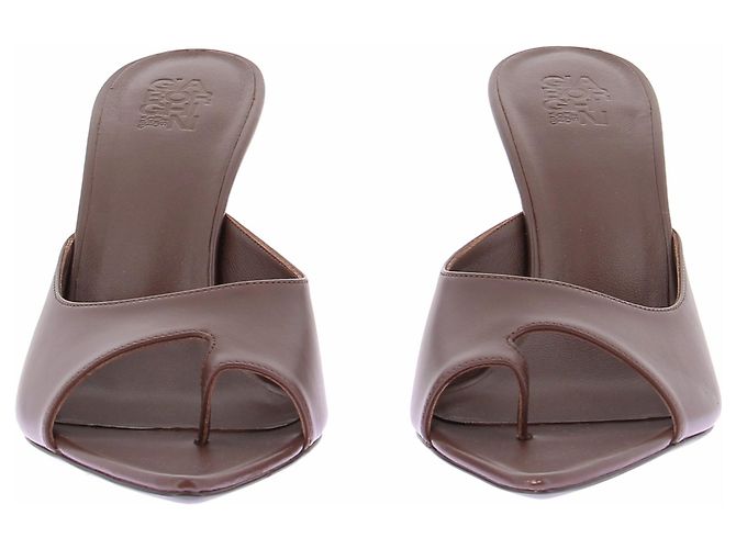 Autre Marque Braune Mules mit Absatz - Ansicht 2
