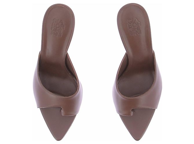 Autre Marque Braune Mules mit Absatz - Ansicht 6