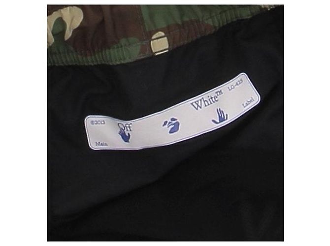 Off White Short de baño camuflaje Caqui - vista 5