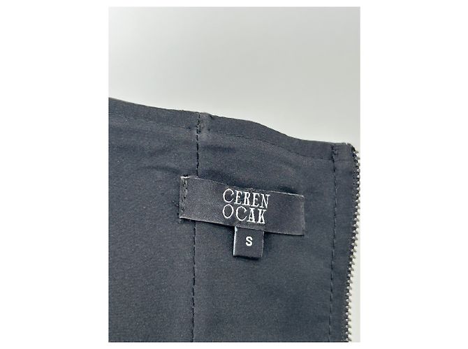 Autre Marque Abito bustier in pelle nero CEREN OCAK - vista 5
