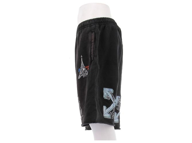 Off White Shorts Schwarz Polyester L - Ansicht 4