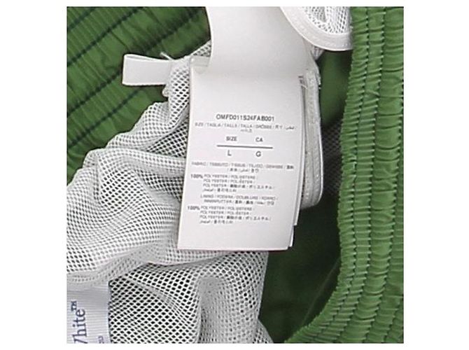 Off White short de baño verde - vista 6