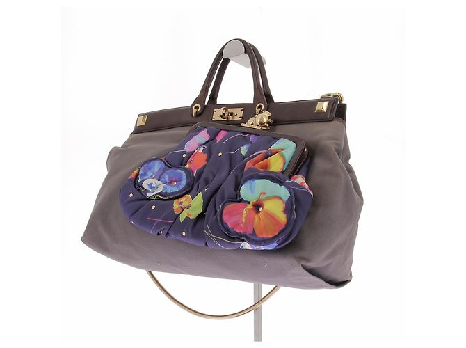Borsa a mano Marc Jacobs in pelle grigia Grigio - vista 5