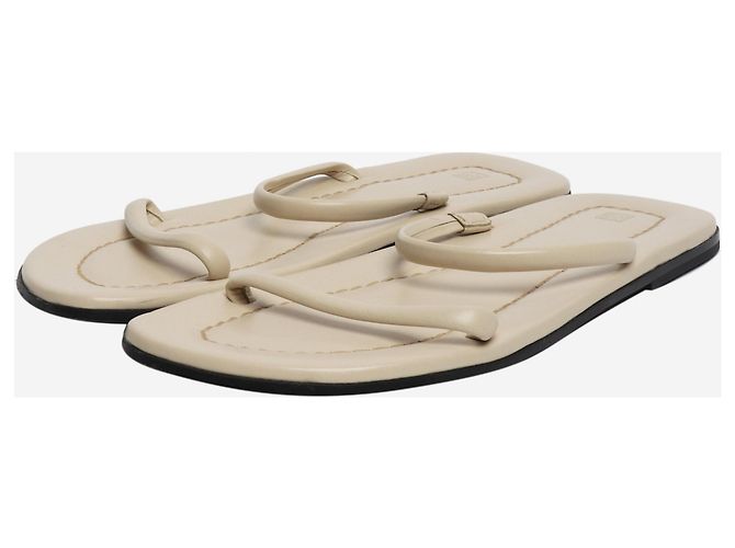 Totême Sandali in pelle crema - taglia EU 39 Crudo - vista 2