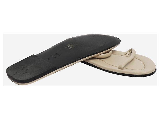 Totême Sandali in pelle crema - taglia EU 39 Crudo - vista 4