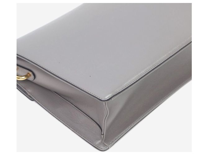 Gucci Borsa anello GG torchon in pelle grigia Grigio - vista 14