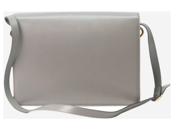 Gucci Borsa anello GG torchon in pelle grigia Grigio - vista 2