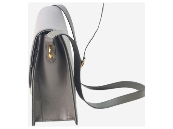Gucci Borsa anello GG torchon in pelle grigia Grigio - vista 4