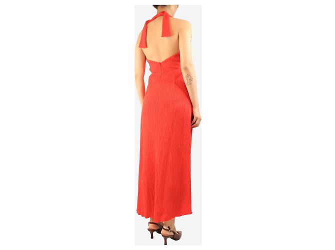 Johanna Ortiz Maxikleid Red Light Heart - Größe UK 12 Rot - Ansicht 2