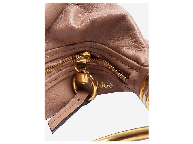 Chloé Lederhandtasche mit neutralem Armband - Ansicht 6