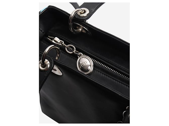 Borsa Lady Dior 2015 floreale nera e blu Nero - vista 9