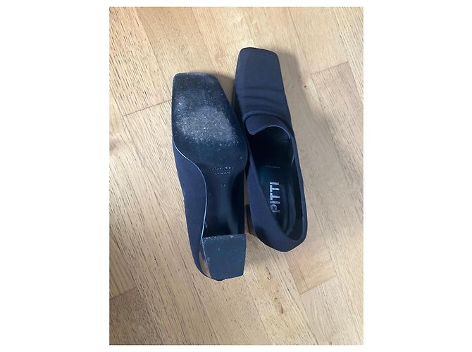 Autre Marque Décolleté Pitti nere in tessuto Nero - vista 3